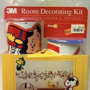 VINTAGE 1991 PEANUTS SNOOPY WOODSTOCK 3M SELF STICK BORDERS AND APPLIQUES NOS